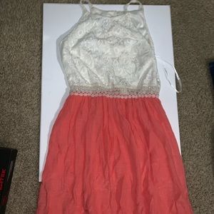 White and pink Summer or party dress
